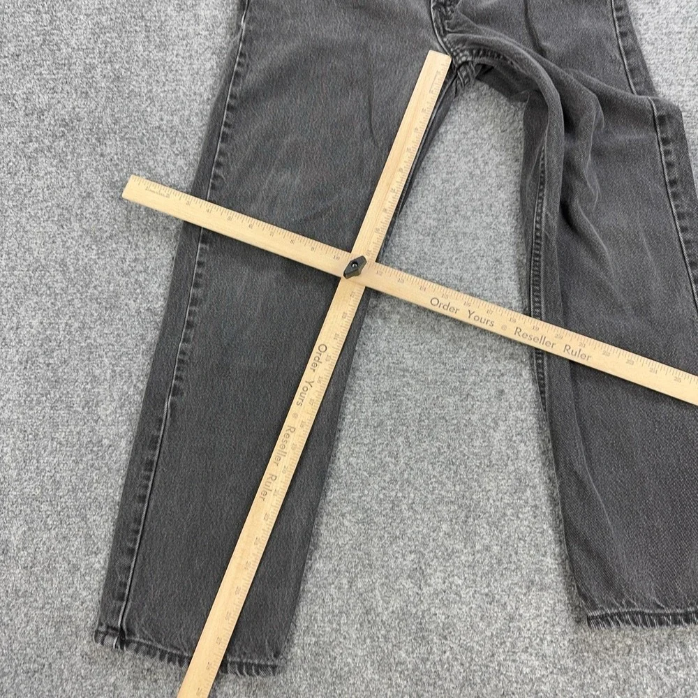 Levis 550 Jeans Mens 30x28 Black Relaxed Fit Tapered Denim Pants